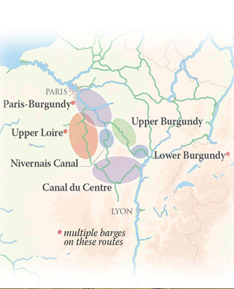Map of Burgundy